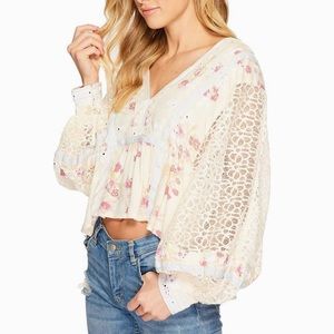 Free People cream top